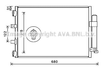 AVA QUALITY COOLING fd5487d -  Конденсатор, кондиционер